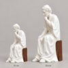 Comparativa de tamaños de la figura de San José: 19 cm y 29 cm