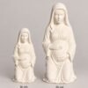 Comparativa de tamaños de la Virgen de la dulce espera: 16 cm y 25 cm